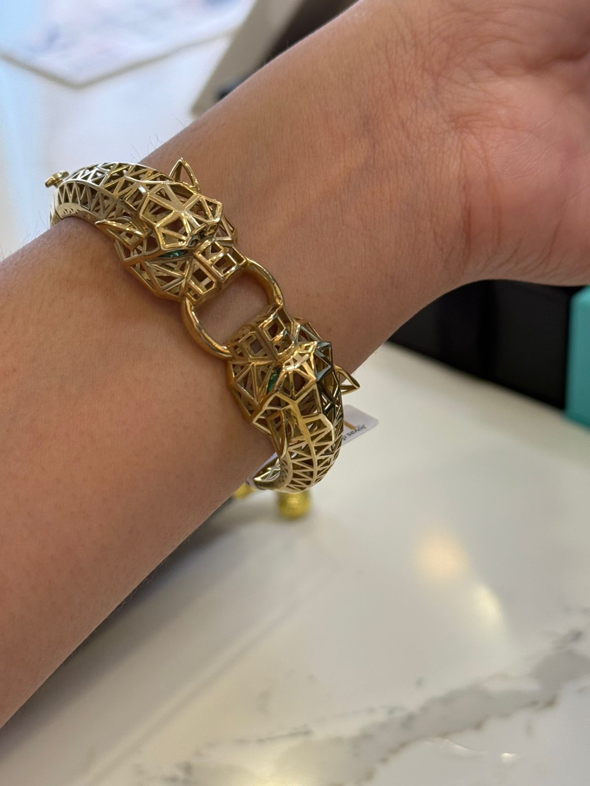 BRAZALETE 2 PANTERA CALADO 15.6G 10K